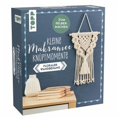 Kleine Knüpfmomente: Makramee-Knüpf-Set - Floraler Wandbehang