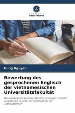 Bewertung des gesprochenen Englisch der vietnamesischen Universitätsfakultät - Nguyen, Hung