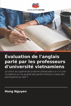 Évaluation de l'anglais parlé par les professeurs d'université vietnamiens - Nguyen, Hung