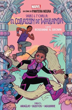 Cover Marvel Scholastic. Shuri & T'Challa: El corazÃ³n de Wakanda