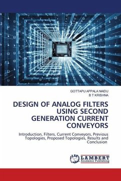 DESIGN OF ANALOG FILTERS USING SECOND GENERATION CURRENT CONVEYORS