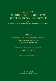 Cover Galeni In Hippocratis Epidemiarum librum VI commentariorum I-VIII versio Arabica (eBook, PDF)