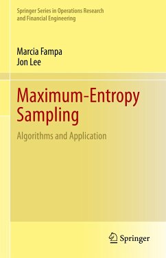 Maximum-Entropy Sampling (eBook, PDF) - Fampa, Marcia; Lee, Jon