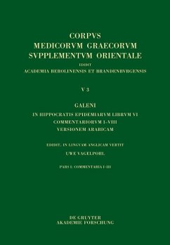 Galeni In Hippocratis Epidemiarum librum VI commentariorum I-VIII versio Arabica (eBook, PDF)
