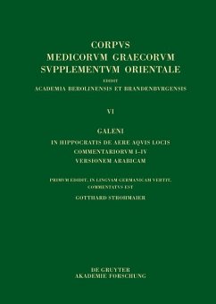 Galeni In Hippocratis Epidemiarum librum VI commentariorum I-VIII versio Arabica (eBook, PDF) Galeni In Hippocratis Epidemiarum librum VI commentariorum I-VIII versio Arabica (eBook, PDF)