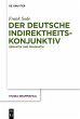 Der deutsche Indirektheitskonjunktiv... - Bild 1