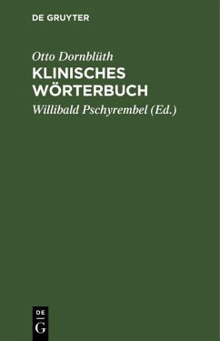 Cover Klinisches Wörterbuch (eBook, PDF)