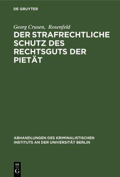 Cover Der strafrechtliche Schutz des Rechtsguts der Pietät (eBook, PDF)