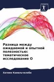 Raznica mezhdu ozhidaemoj i opytnoj poleznost'ü: tematicheskoe issledowanie O