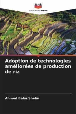 Adoption de technologies améliorées de production de riz - Shehu, Ahmed Baba