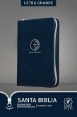 Santa Biblia Ntv, Edición Zíper Con Referencias, Letra Grande (Sentipiel, Azul, Índice)