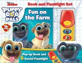 Disney Junior Puppy Dog Pals: Fun on the Farm Book and Flashlight Set [With Flashlight]