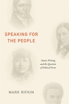 Speaking for the People (eBook, PDF) - Mark Rifkin, Rifkin