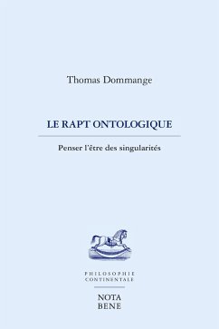 Cover Le rapt ontologique (eBook, PDF)
