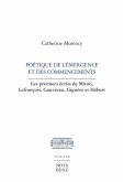 Poétique de l'émergence et des commencements (eBook, PDF)