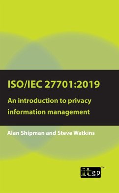 Cover ISO/IEC 27701:2019: An introduction to privacy information management (eBook, PDF)
