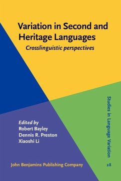 Cover Variation in Second and Heritage Languages (eBook, ePUB)