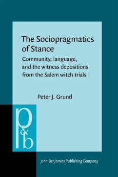 Sociopragmatics of Stance (eBook, ePUB) - Peter J. Grund, Grund
