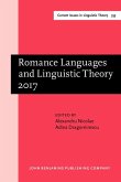 Romance Languages and Linguistic Theory 2017 (eBook, ePUB)