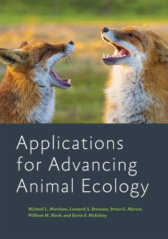 Applications for Advancing Animal Ecology (eBook, ePUB) - Morrison, Michael L.