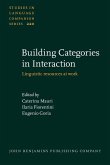 Building Categories in Interaction (eBook, ePUB)