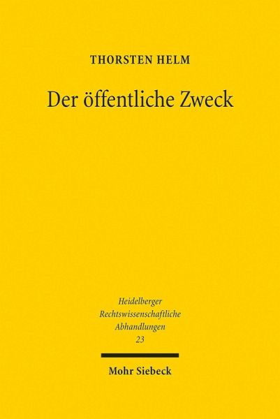 Der öffentliche Zweck (eBook, PDF)