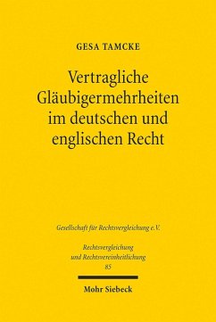 Cover Vertragliche Gläubigermehrheiten im deutschen und englischen Recht (eBook, PDF)