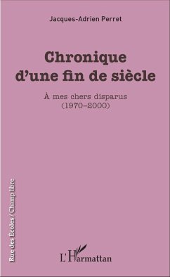 Cover Chronique d'une fin de siècle (eBook, PDF)
