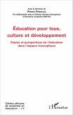 Education pour tous, culture et développement (eBook, PDF)