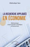 La recherche appliquée en économie (eBook, PDF) La recherche appliquée en économie (eBook, PDF)