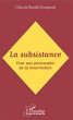 La subsistance (eBook, PDF) - Bild 1