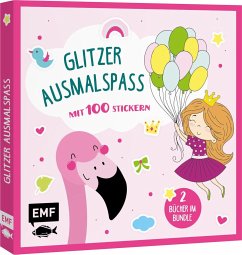 Glitzer-Ausmalspaß - Prinzessinnen und Flamingos