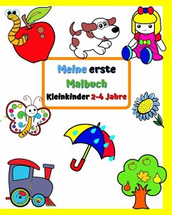 Cover Meine erste Malbuch Kleinkinder 2-4 Jahre