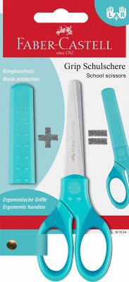 Cover Faber-Castell Schulschere Grip türkis