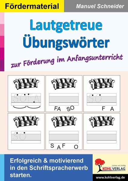 Lautgetreue Übungswörter zur Förderung im Anfangsunterricht (eBook, PDF)