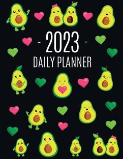 Avocado Daily Planner 2023 - Press, Happy Oak Tree