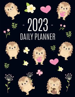 Hedgehog Daily Planner 2023 - Press, Happy Oak Tree