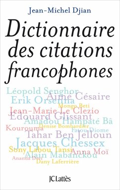 Cover Dictionnaire des citations francophones (eBook, ePUB)