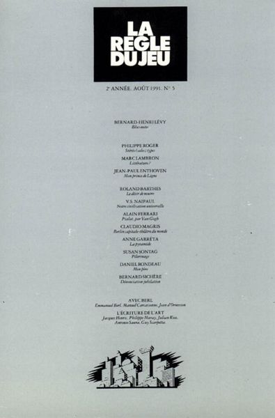 La règle du jeu n°05 (eBook, ePUB)