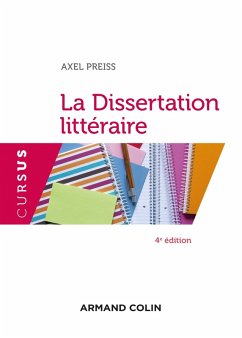 La Dissertation littéraire - 4e éd. (eBook, ePUB) - Preiss, Axel