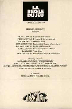 Cover La règle du jeu n°09 (eBook, ePUB)