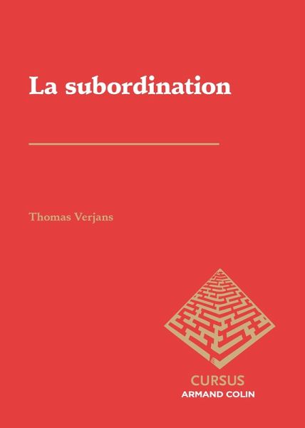La subordination (eBook, ePUB) La subordination (eBook, ePUB)