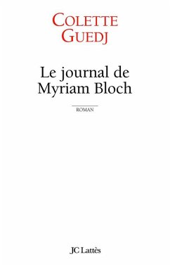 Cover Le Journal de Myriam Bloch (eBook, ePUB)