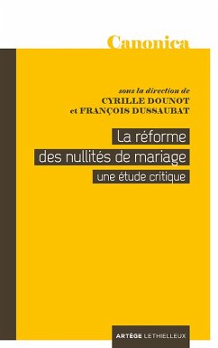 Cover La réforme des nullités de mariage (eBook, ePUB)