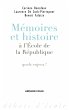 Mémoires et histoire à l'École de la... - Bild 1