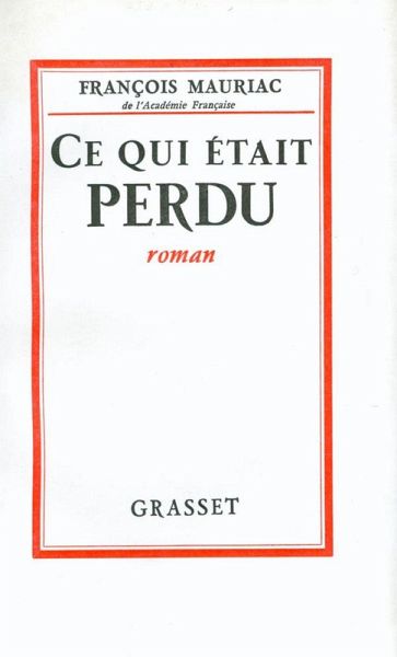 Ce qui était perdu (eBook, ePUB)