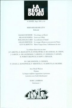 La règle du jeu n°11 (eBook, ePUB) Cover La règle du jeu n°11 (eBook, ePUB)