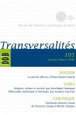 Transversalités n°105 (eBook, ePUB) Transversalités n°105 (eBook, ePUB)