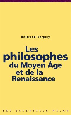 Cover Les philosophes du Moyen Âge et de la Renaissance (eBook, ePUB)