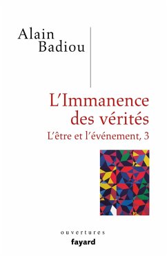 Cover L'immanence des vérités (eBook, ePUB)